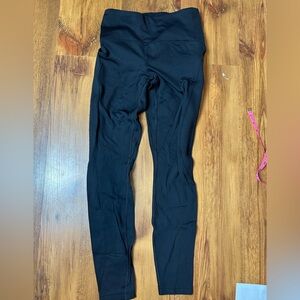 lululemon Black Leggings with side ribbed panels